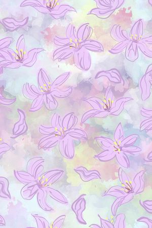 线条印花花型图片