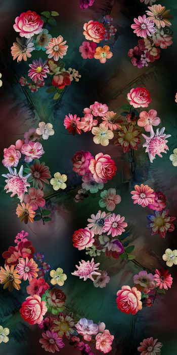 花卉印花花型图片