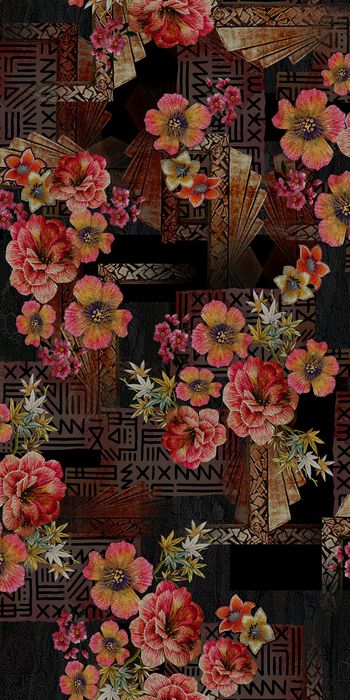 花卉印花花型图片