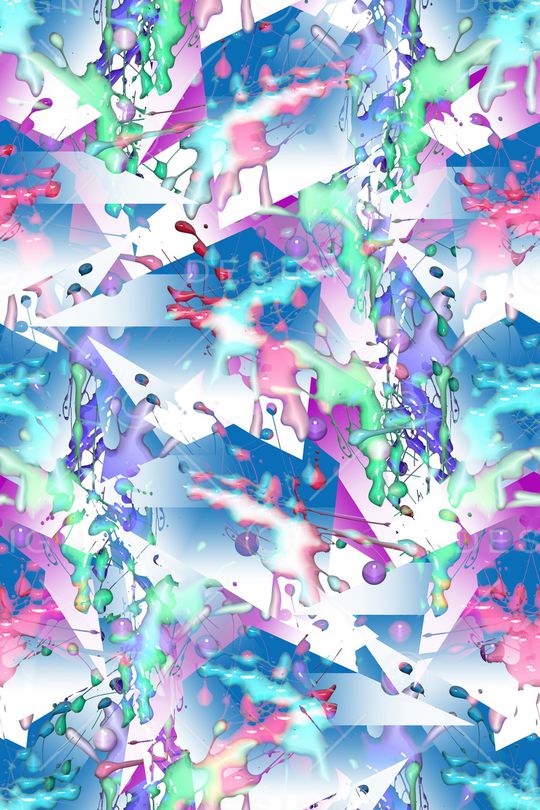 抽象印花花型图片