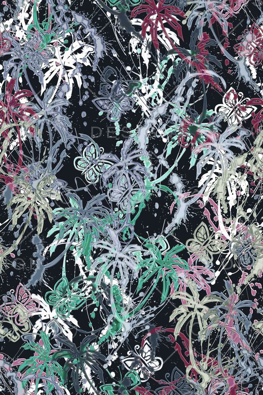 抽象印花花型图片