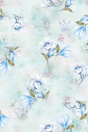 水彩印花花型图片