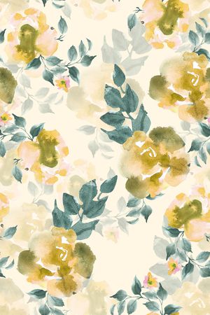水彩印花花型图片