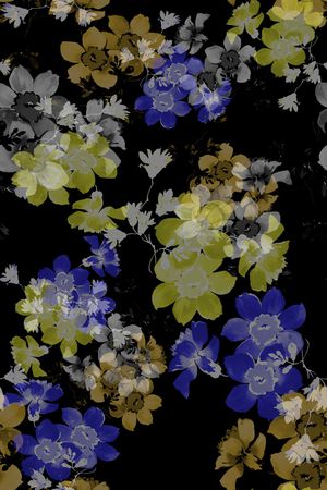 真丝印花花型图片
