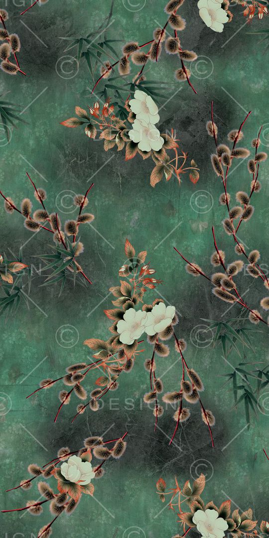 中老年印花花型图片