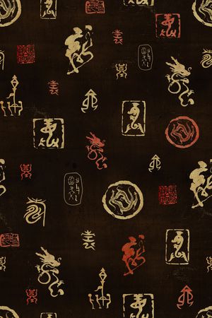 龙印花花型图片
