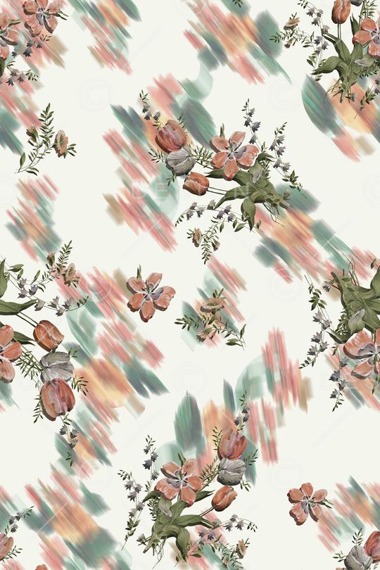 模糊印花花型图片