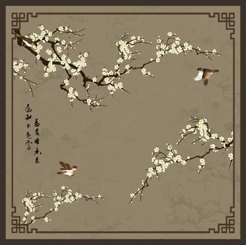 鸟印花花型图片