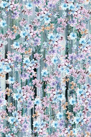 真丝印花花型图片