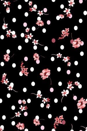 波点印花花型图片