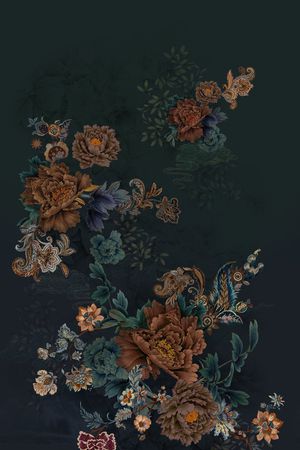 女装定位花印花花型图片
