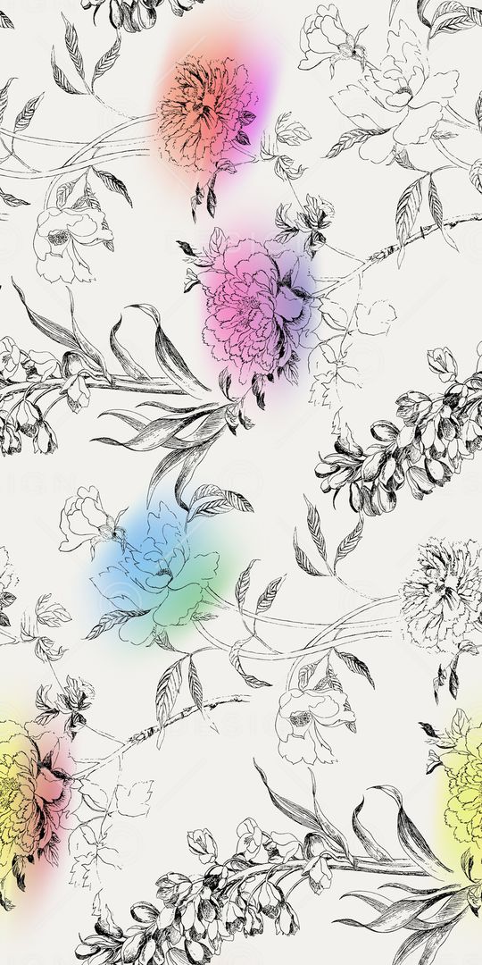 花卉印花花型图片