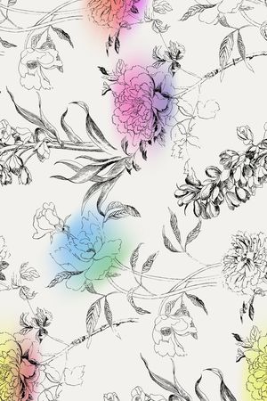 花卉印花花型图片