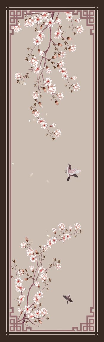 长巾印花花型图片
