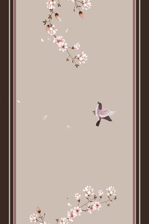 长巾印花花型图片