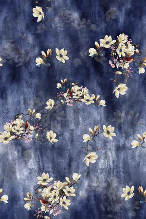 真丝印花花型图片