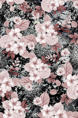 花卉印花花型图片