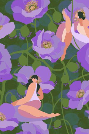 花卉印花花型图片
