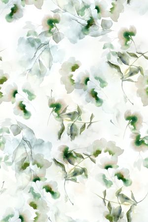 真丝印花花型图片