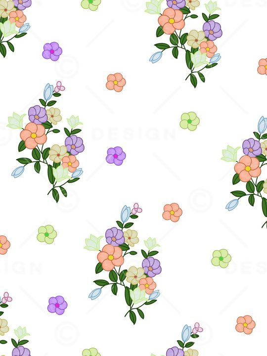 小清新印花花型图片