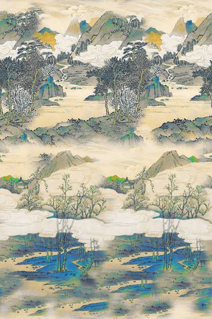 国画印花花型图片