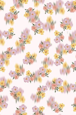 小碎花印花花型图片