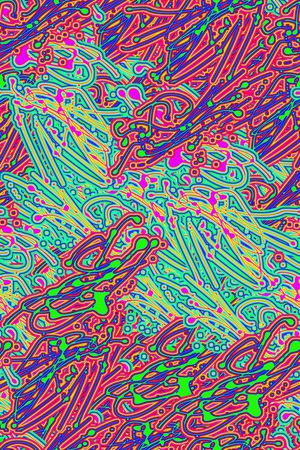 抽象印花花型图片