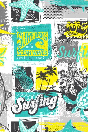 几何印花花型图片