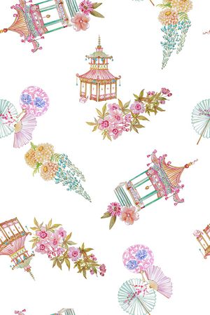 建筑印花花型图片