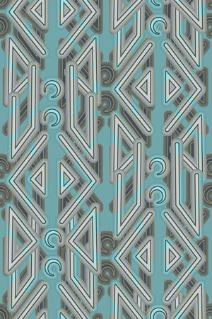 几何印花花型图片