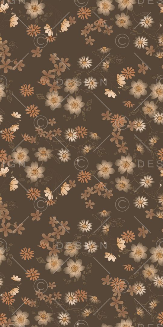 手绘花卉印花花型图片