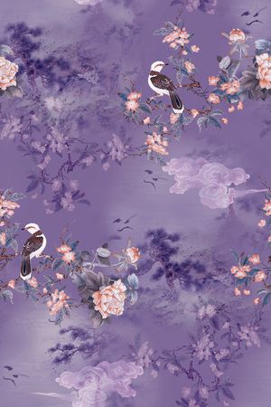 中国风印花花型图片
