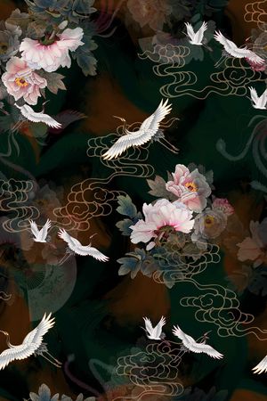 香云纱印花花型图片