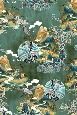 香云纱印花花型图片