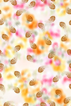 满版散花印花花型图片