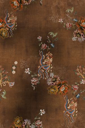 民族花卉印花花型图片
