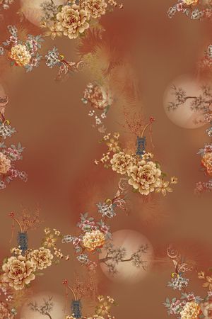香云纱印花花型图片
