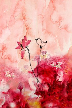 定位花印花花型图片