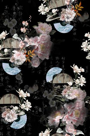 中国风印花花型图片