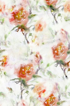 水彩印花花型图片