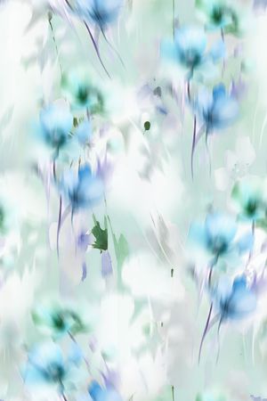 水彩印花花型图片