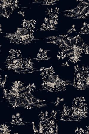 中国风印花花型图片