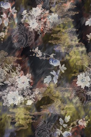 中国风印花花型图片