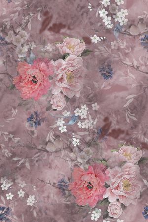 中国风印花花型图片