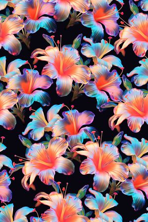 花卉印花花型图片