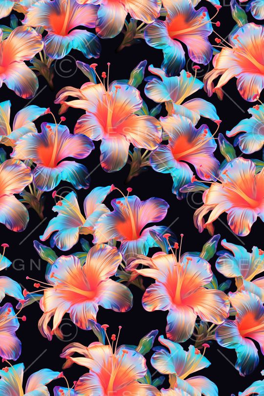 花卉印花花型图片