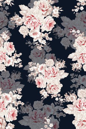 大花印花花型图片