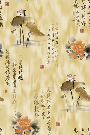文字印花花型图片
