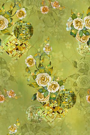 茶花印花花型图片