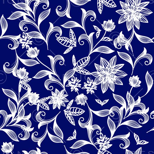 线条画印花花型图片